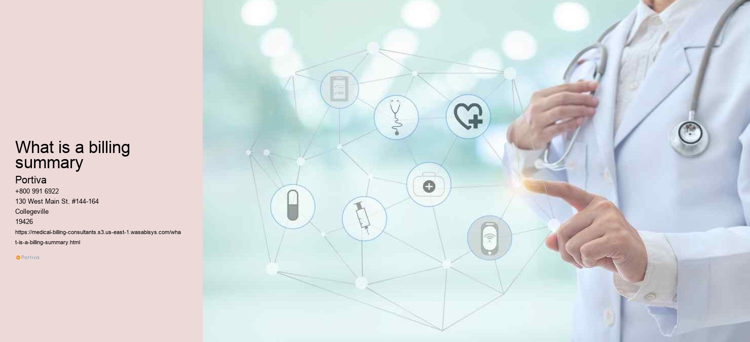 What is a billing summary